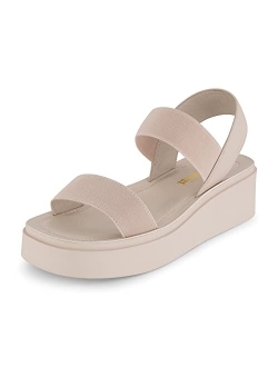 Women's Pilar stretch platform sandal with  Memory Foam