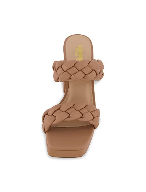 CUSHIONAIRE Women's Aurora braided platform sandal +Memory Foam and Wide Widths Available