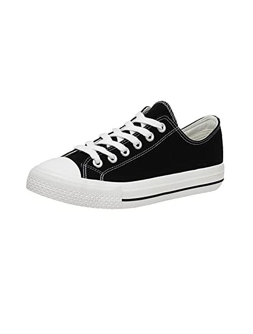 CUSHIONAIRE Women's Vina Low top Canvas Sneaker +Memory Foam