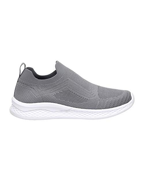 CUSHIONAIRE Women's Dorsy Stretch Knit Slip on Sneaker +Memory Foam & LiteSole Technology