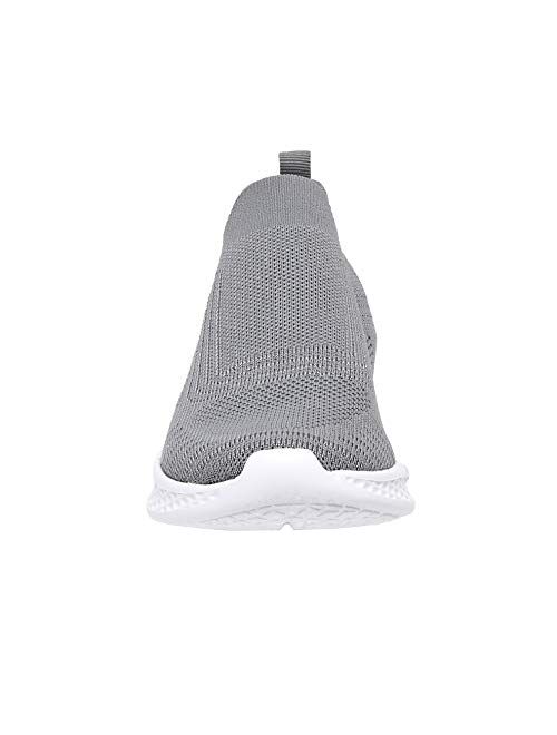 CUSHIONAIRE Women's Dorsy Stretch Knit Slip on Sneaker +Memory Foam & LiteSole Technology