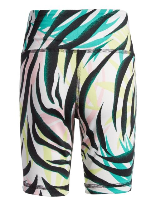 ID IDEOLOGY Big Girls Zebra Print Bike Shorts, Created for Macy's