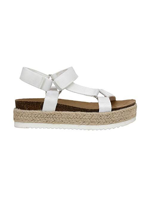 CUSHIONAIRE Women's Mavi Espadrille Cork Wedge Sandal +Wide Widths Available