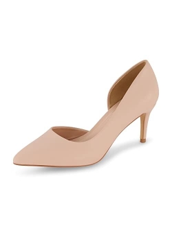 Women's Parma Dress Pump  Memory Foam, Wide Widths Available, Nude 8 W