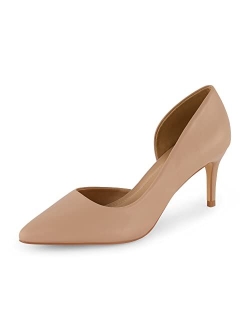 Women's Parma Dress Pump  Memory Foam, Wide Widths Available, Nude 8 W