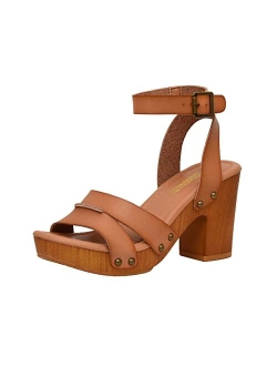 Women's Sandra Faux Wood Sandal  LiteSole Technology, Wide Widths Available