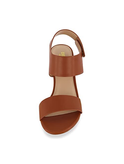 CUSHIONAIRE Women's Talent cut out heel sandal +Memory Foam and Wide Widths Available