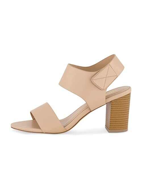 CUSHIONAIRE Women's Talent cut out heel sandal +Memory Foam and Wide Widths Available