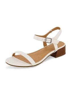 Women's Fontana one band block heel sandal  Memory Foam, Wide Widths Available