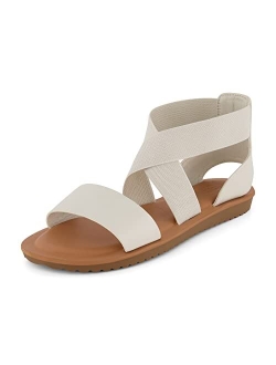 Women's Chancy stretch gore sandal  Memory Foam and Wide Widths Available