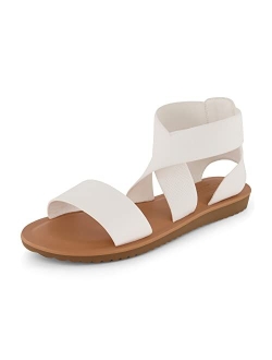 Women's Chancy stretch gore sandal  Memory Foam and Wide Widths Available