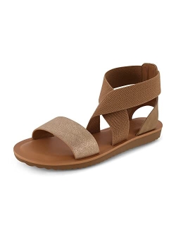 Women's Chancy stretch gore sandal  Memory Foam and Wide Widths Available