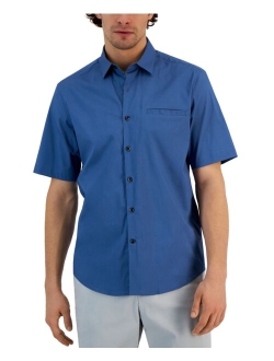 Men's Modern Classic-Fit Stretch Solid Button-Down Shirt, Created for Macy's