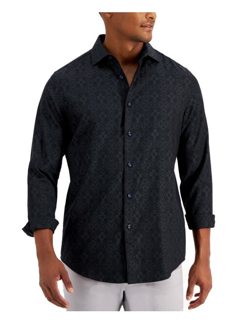 Alfani Men's Regular-Fit Medallion-Print Shirt, Created for Macy's