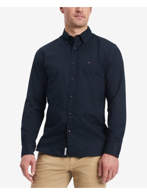 Tommy Hilfiger Men's Stretch Regular Fit Poplin Long Sleeve Shirt