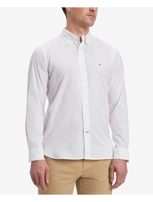 Tommy Hilfiger Men's Stretch Regular Fit Poplin Long Sleeve Shirt