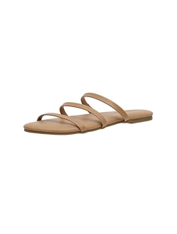 Women's Capri slide Flip Flop Sandal with Memory Foam