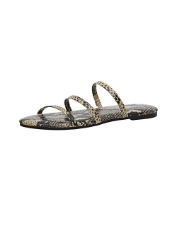 Women's Capri slide Flip Flop Sandal with Memory Foam