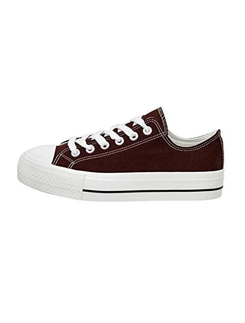 CUSHIONAIRE Women's Vince Low top Canvas Sneaker +Memory Foam