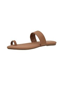 Women's Carson toe ring slide Sandal with Memory Foam