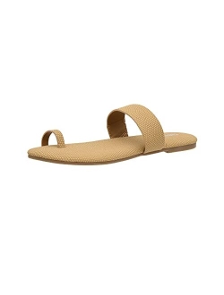 Women's Carson toe ring slide Sandal with Memory Foam