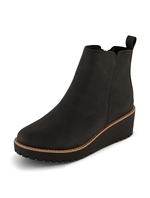 CUSHIONAIRE Women's Ilena wedge boot +Memory Foam, Wide Widths Available