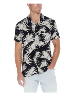 Men's Short Sleeve Printed Camp Collar Shirt