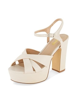 Women's Foxy platform dress sandal  Memory Foam and Wide Widths Available