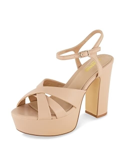 Women's Foxy platform dress sandal  Memory Foam and Wide Widths Available