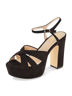 Women's Foxy platform dress sandal  Memory Foam and Wide Widths Available