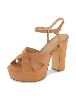 Women's Foxy platform dress sandal  Memory Foam and Wide Widths Available