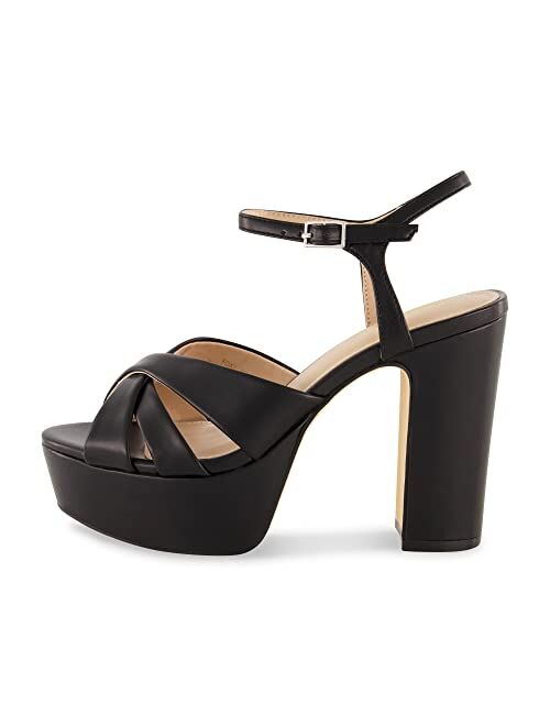 CUSHIONAIRE Women's Foxy platform dress sandal +Memory Foam and Wide Widths Available