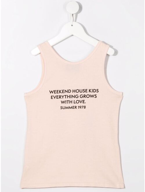 Weekend House Kids. graphic-print organic-cotton tank