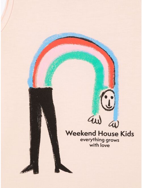 Weekend House Kids. graphic-print organic-cotton tank