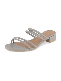 Women's Nora low block heel sandal  Memory Foam