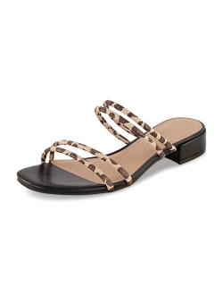 Women's Nora low block heel sandal  Memory Foam