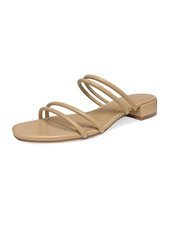 Women's Nora low block heel sandal  Memory Foam