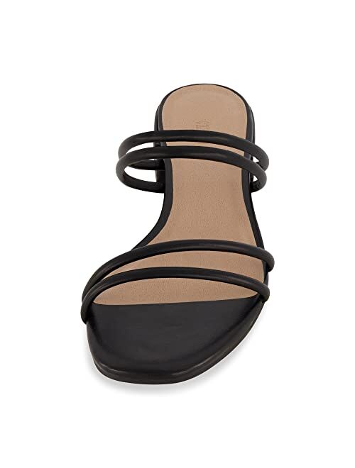 CUSHIONAIRE Women's Nora low block heel sandal +Memory Foam