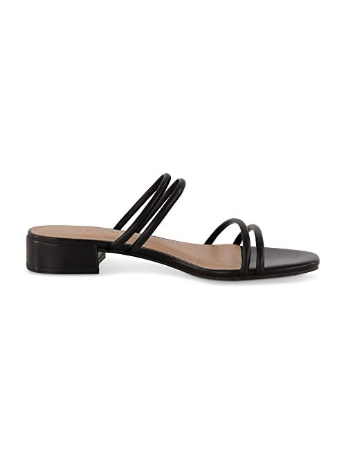 CUSHIONAIRE Women's Nora low block heel sandal +Memory Foam