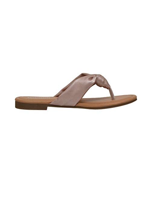 CUSHIONAIRE Women's Quaid knot thong sandal +Comfort Foam