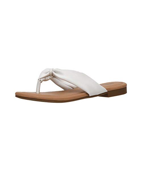 CUSHIONAIRE Women's Quaid knot thong sandal +Comfort Foam