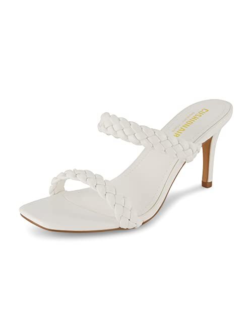 CUSHIONAIRE Women's Pippa braided dress sandals +Memory Foam, Wide Widths Available