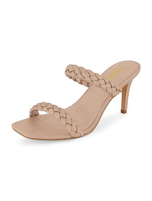 CUSHIONAIRE Women's Pippa braided dress sandals +Memory Foam, Wide Widths Available