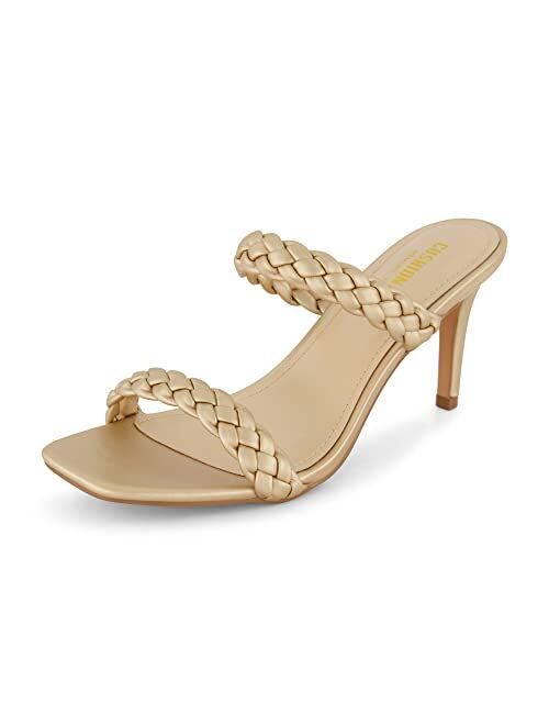 CUSHIONAIRE Women's Pippa braided dress sandals +Memory Foam, Wide Widths Available