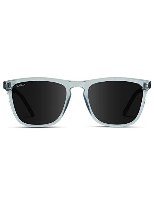 WearMe Pro - Unisex Modern Square Sunglasses - Polarized Lenses with Maximum UV Protection