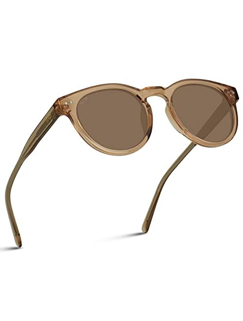 WearMe Pro - Classic Round Retro Polarized Sunglasses