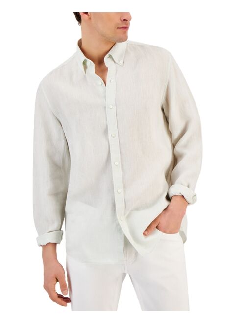 Michael Kors Men's Long Sleeve Linen Shirt