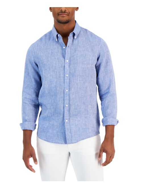 Michael Kors Men's Long Sleeve Linen Shirt