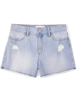 abercrombie kids High-Rise Mini Mom Denim Shorts (Little Kids/Big Kids)