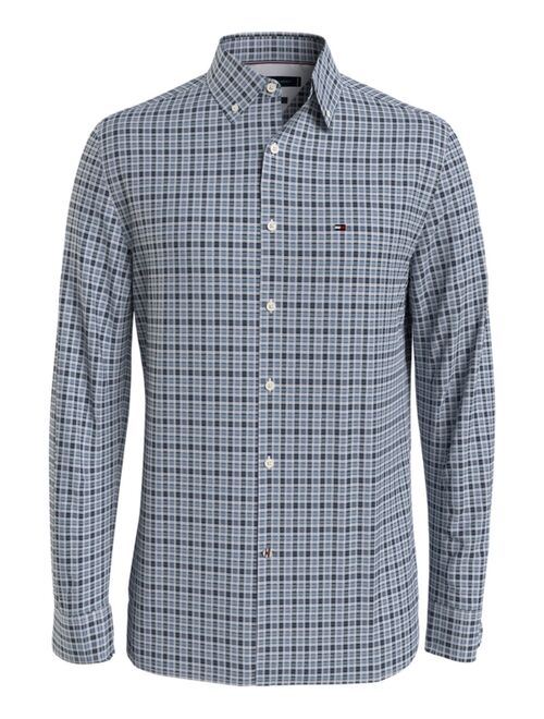 Tommy Hilfiger Men's Oxford Multi Gingham Printed Regular Fit Shirt